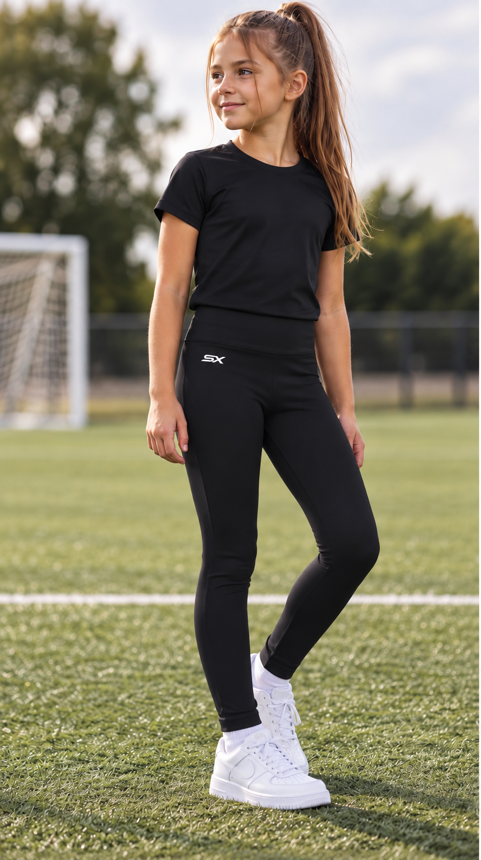 SHEKIX Girls Performance Leggings