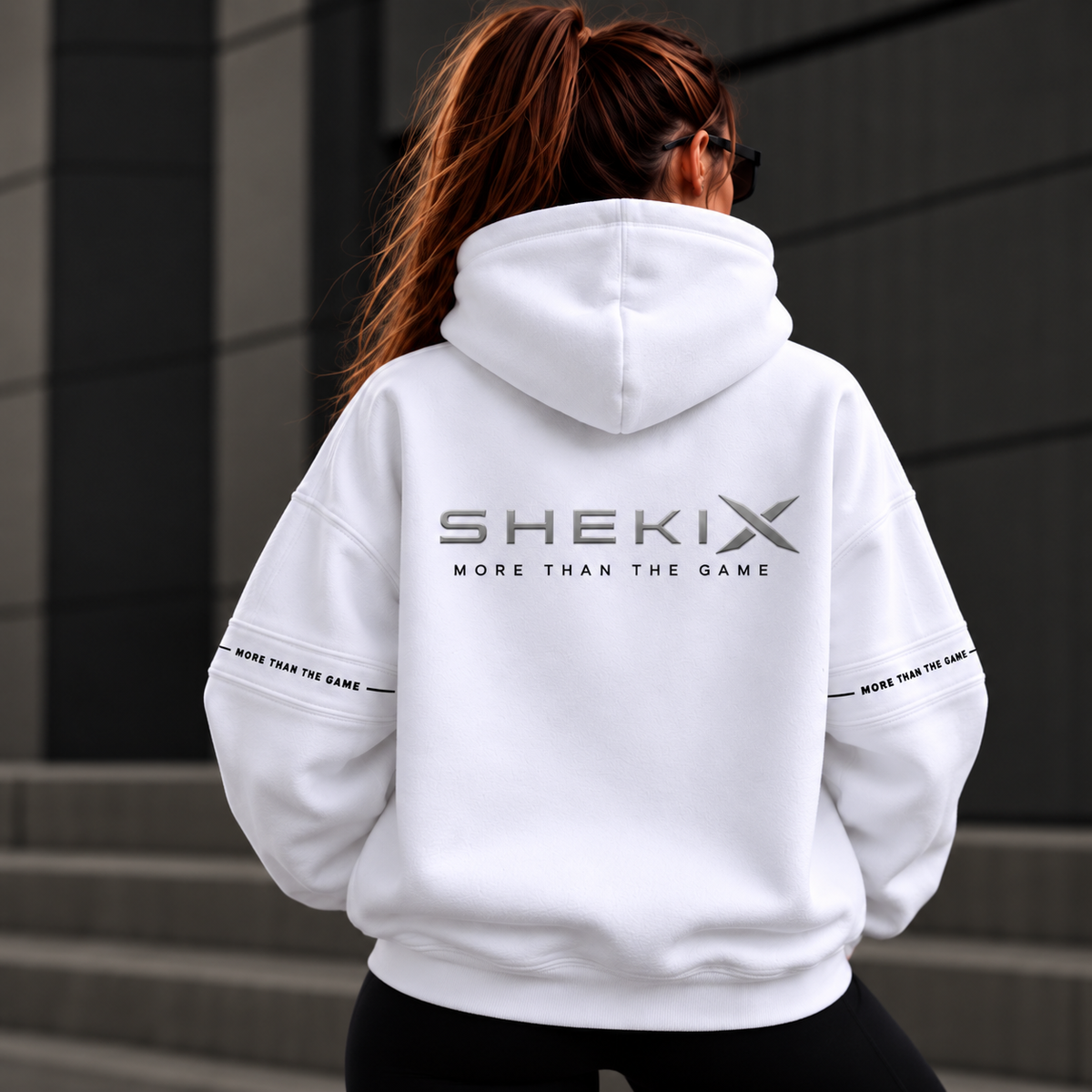 SHEKIX Signature Hoodie, back view